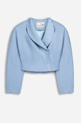 Shawl Collar Cropped Jacket