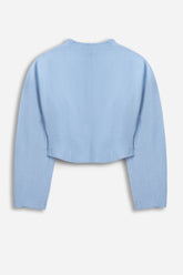 Shawl Collar Cropped Jacket