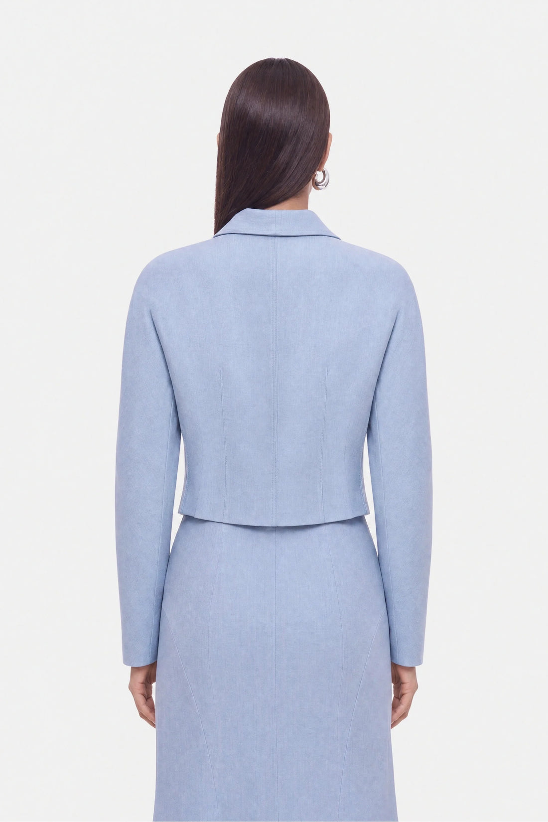 Shawl Collar Cropped Jacket