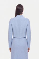 Shawl Collar Cropped Jacket