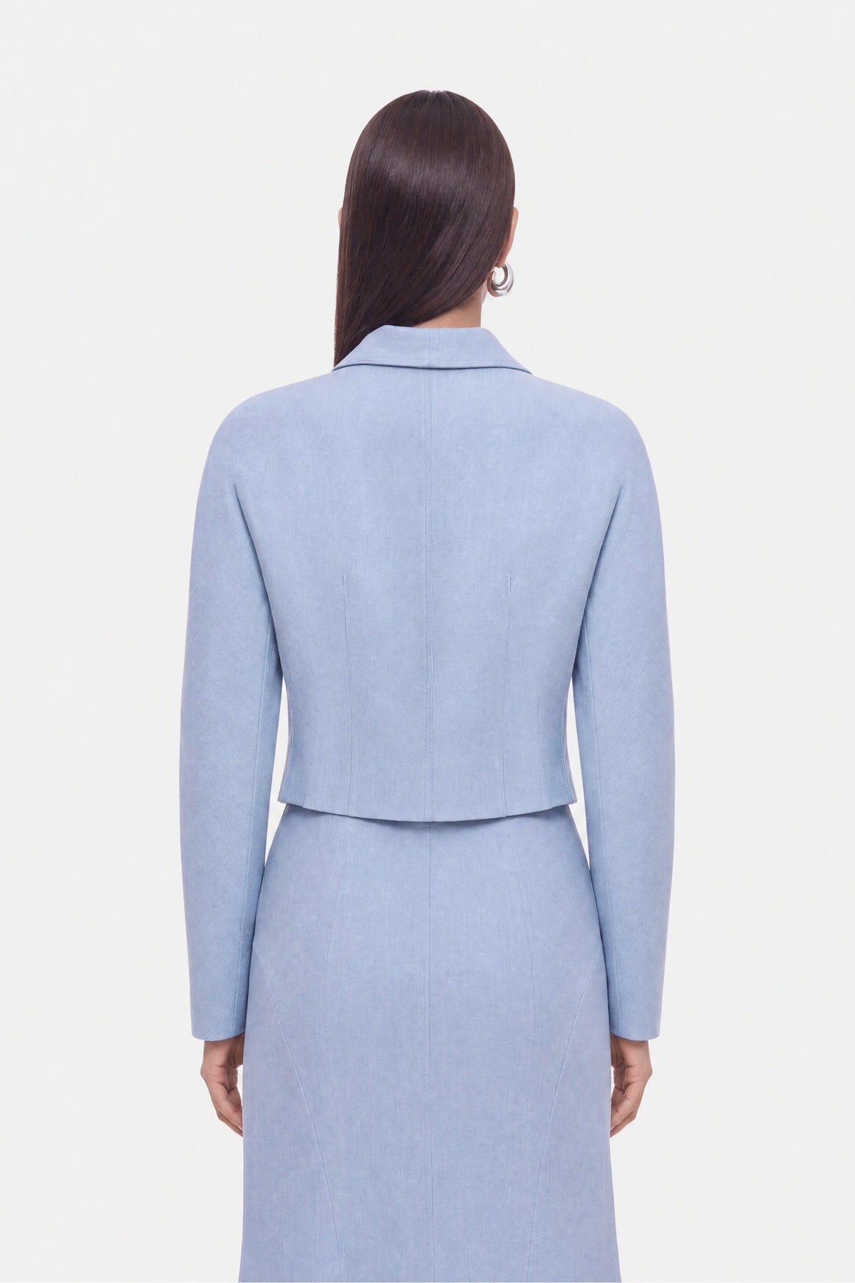 Shawl Collar Cropped Jacket