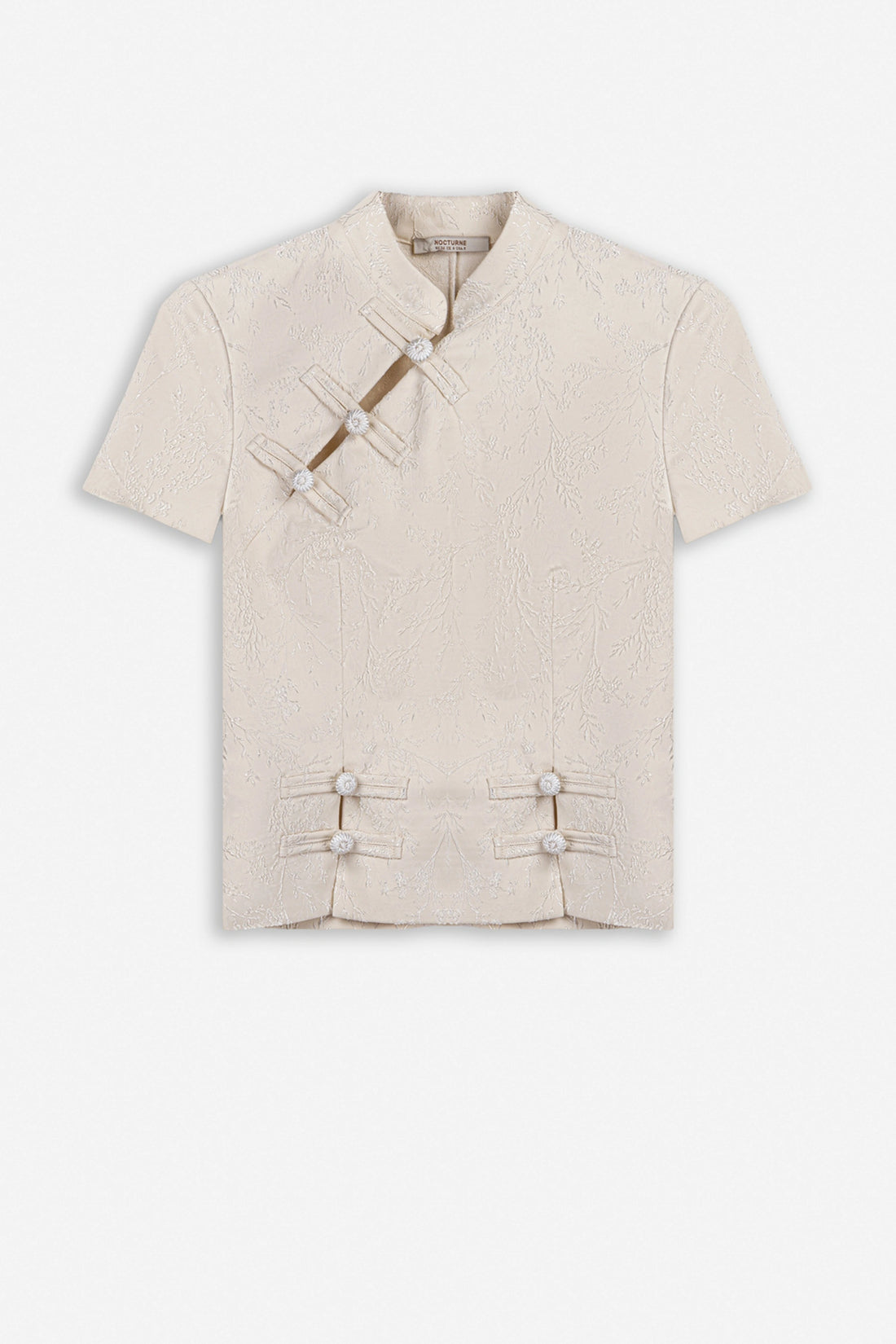 Chinese Button Accessory Blouse