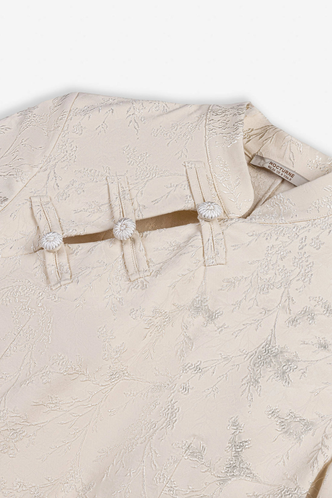 Chinese Button Accessory Blouse