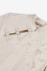 Chinese Button Accessory Blouse