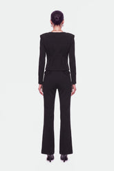 Chinese Button Knit Blouse