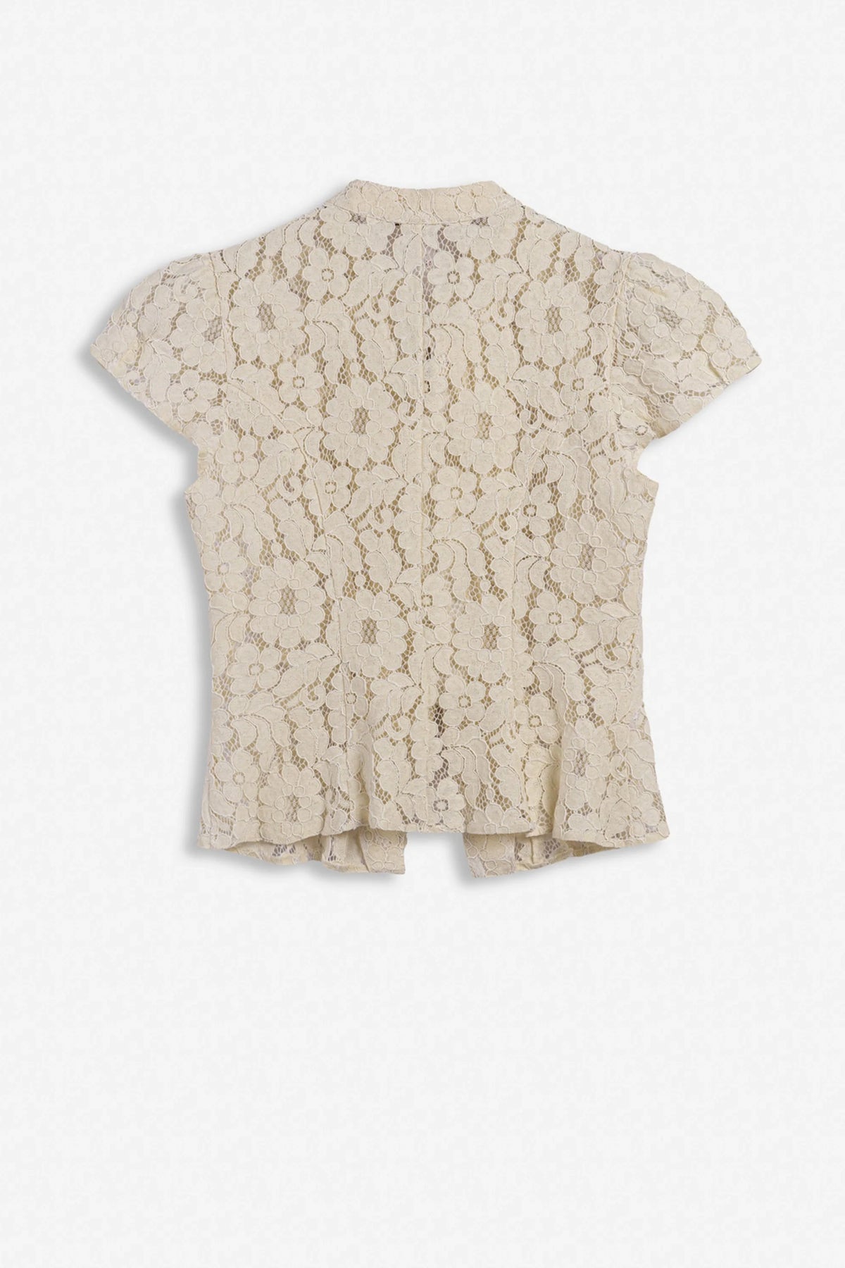 Lace Mandarin Collar Blouse