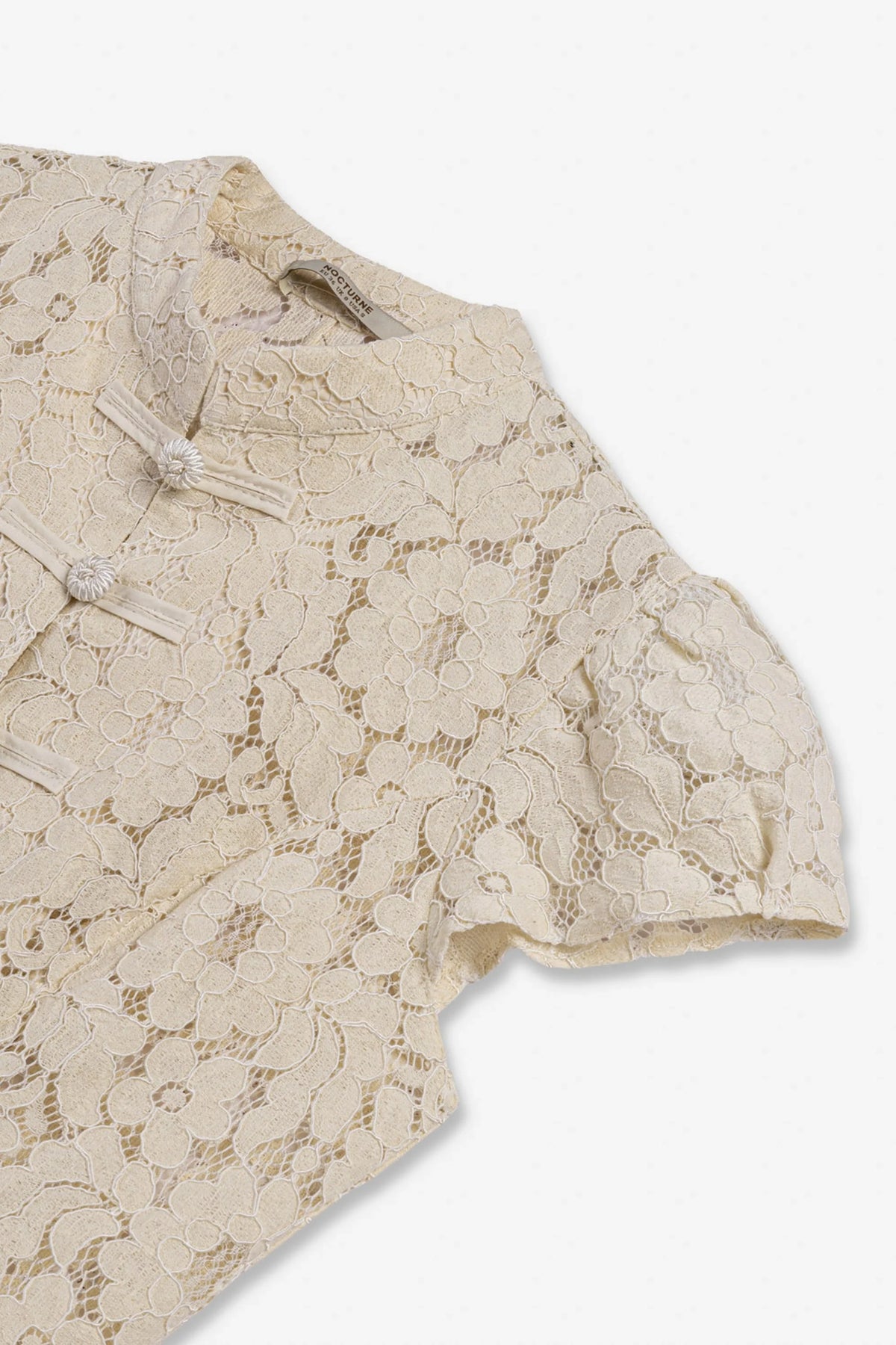 Lace Mandarin Collar Blouse
