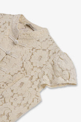 Lace Mandarin Collar Blouse