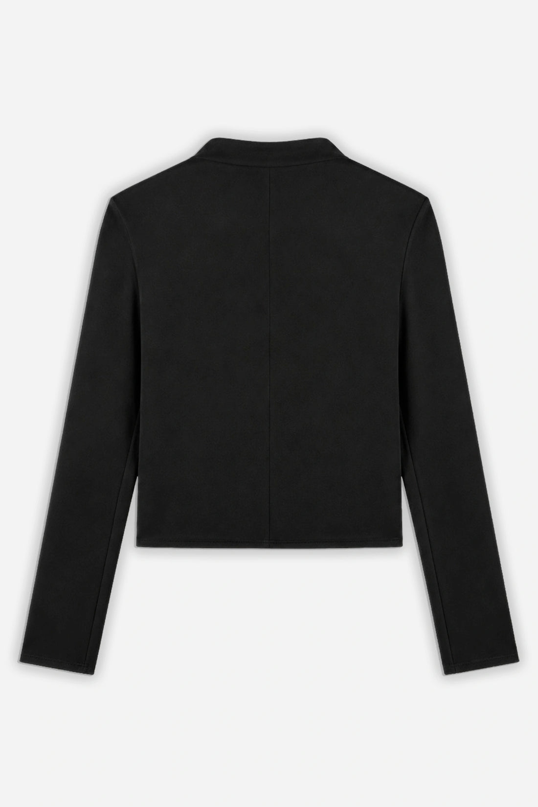 Ruffle-Trim Zip-Front Blouse