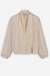 Shawl Collar Blouse