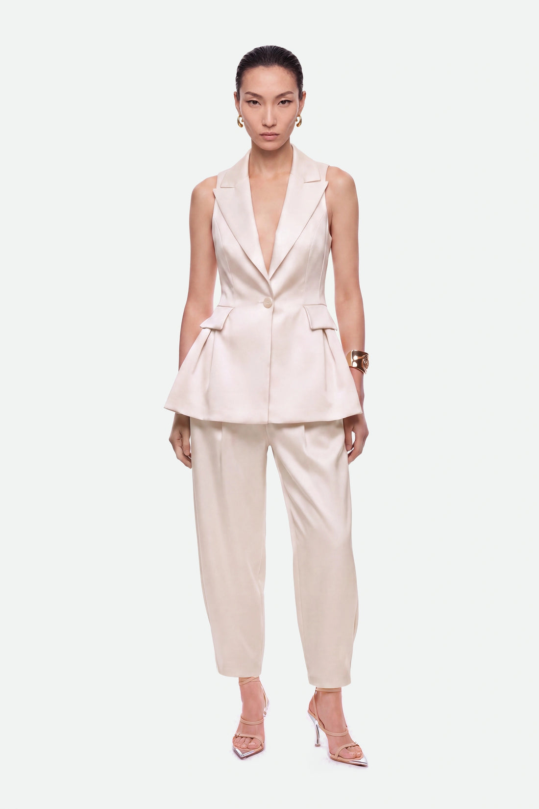 Single-Button Peak-Lapel Vest