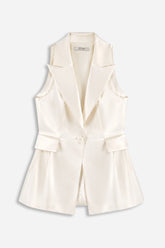 Single-Button Peak-Lapel Vest