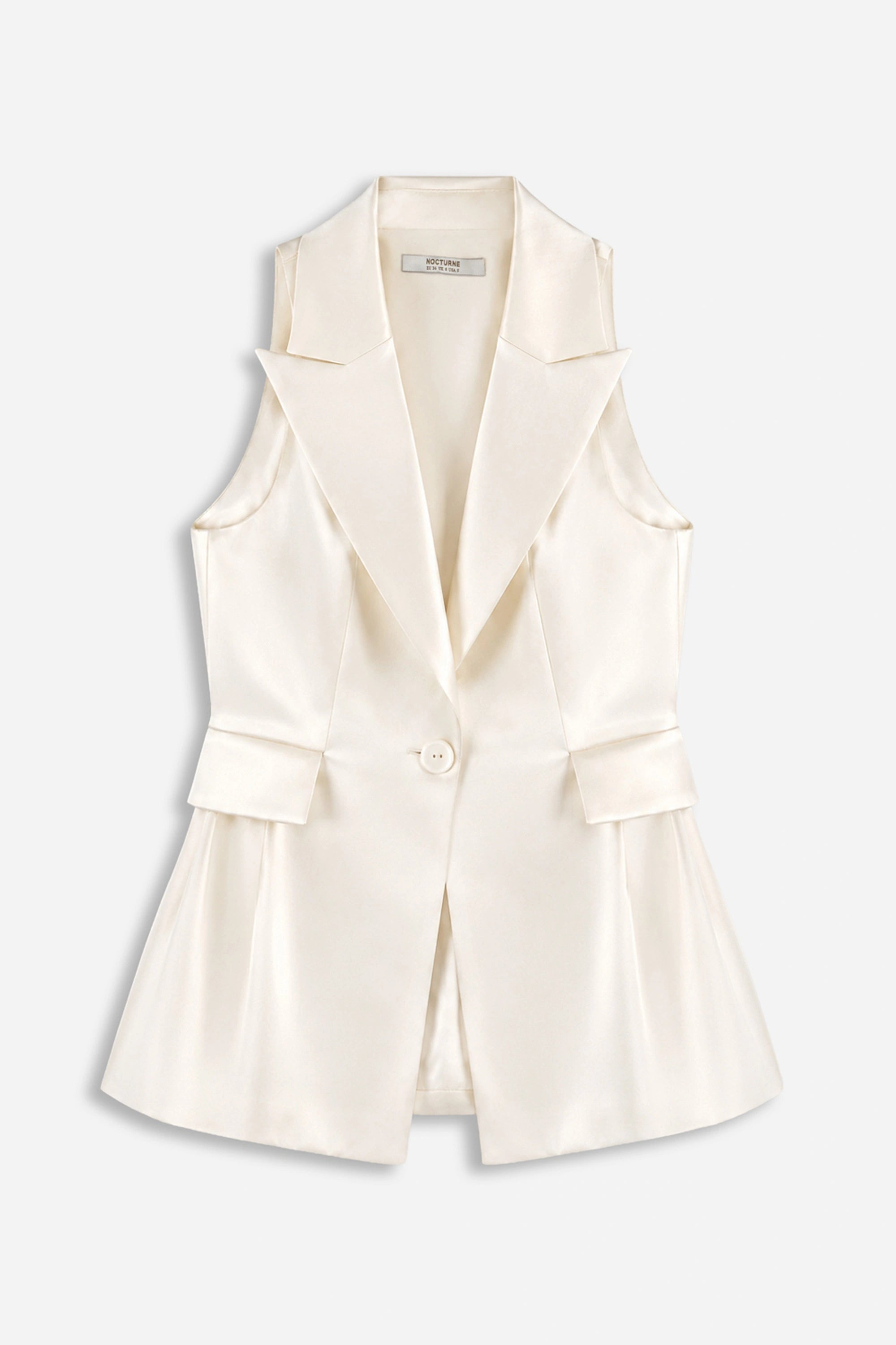Single-Button Peak-Lapel Vest