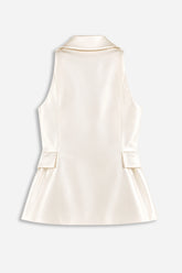 Single-Button Peak-Lapel Vest