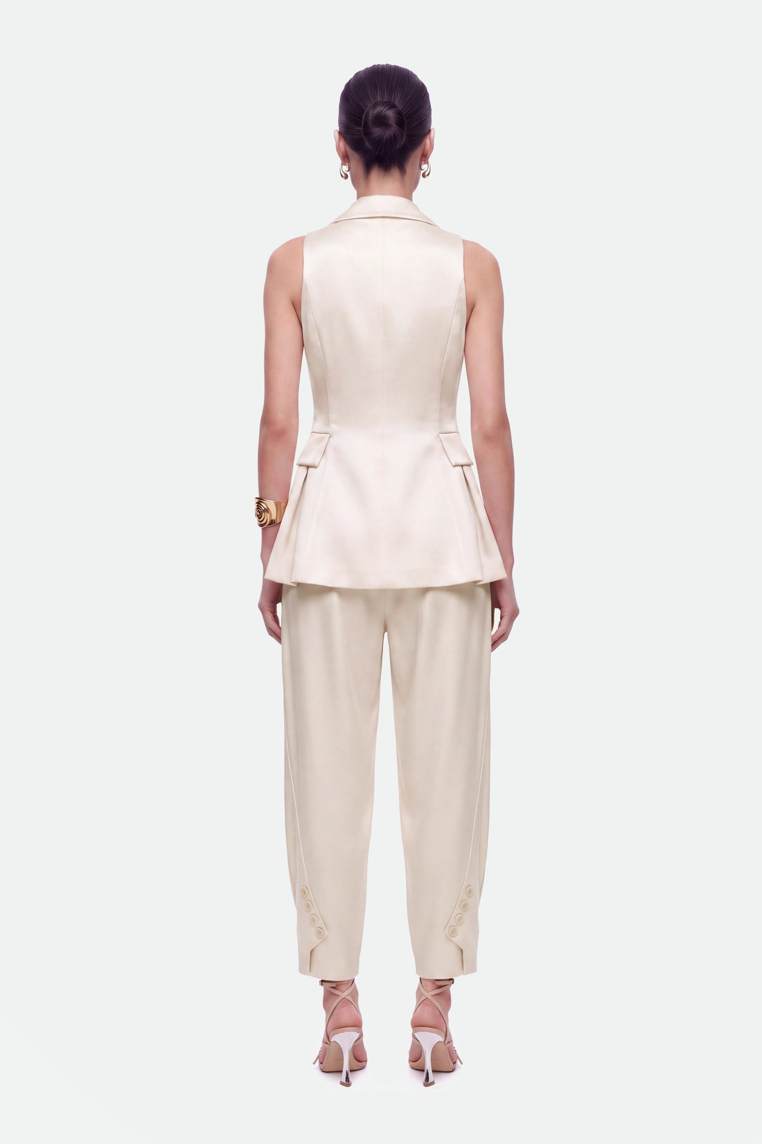 Single-Button Peak-Lapel Vest