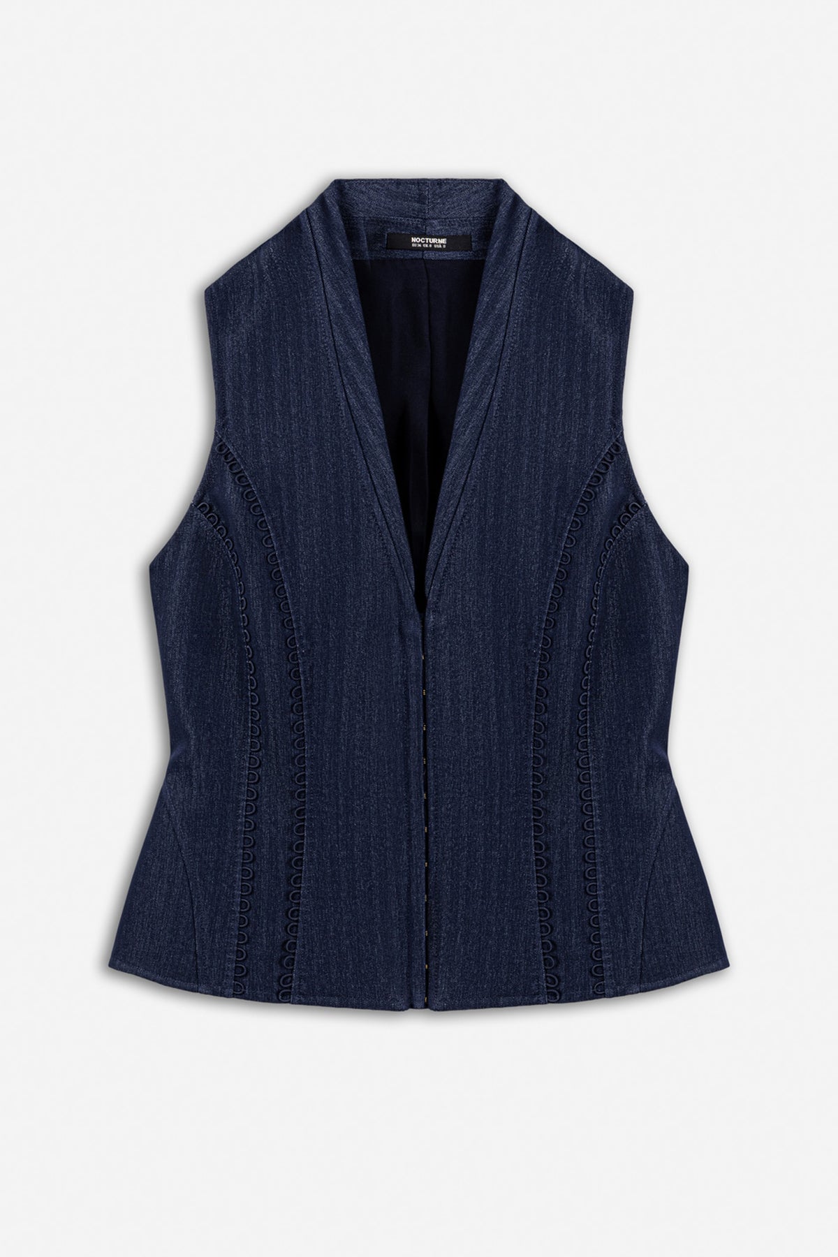 Piping Detail Vest