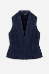 Piping Detail Vest
