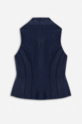 Piping Detail Vest
