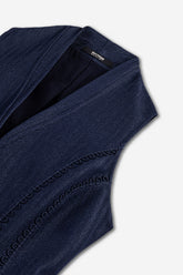 Piping Detail Vest