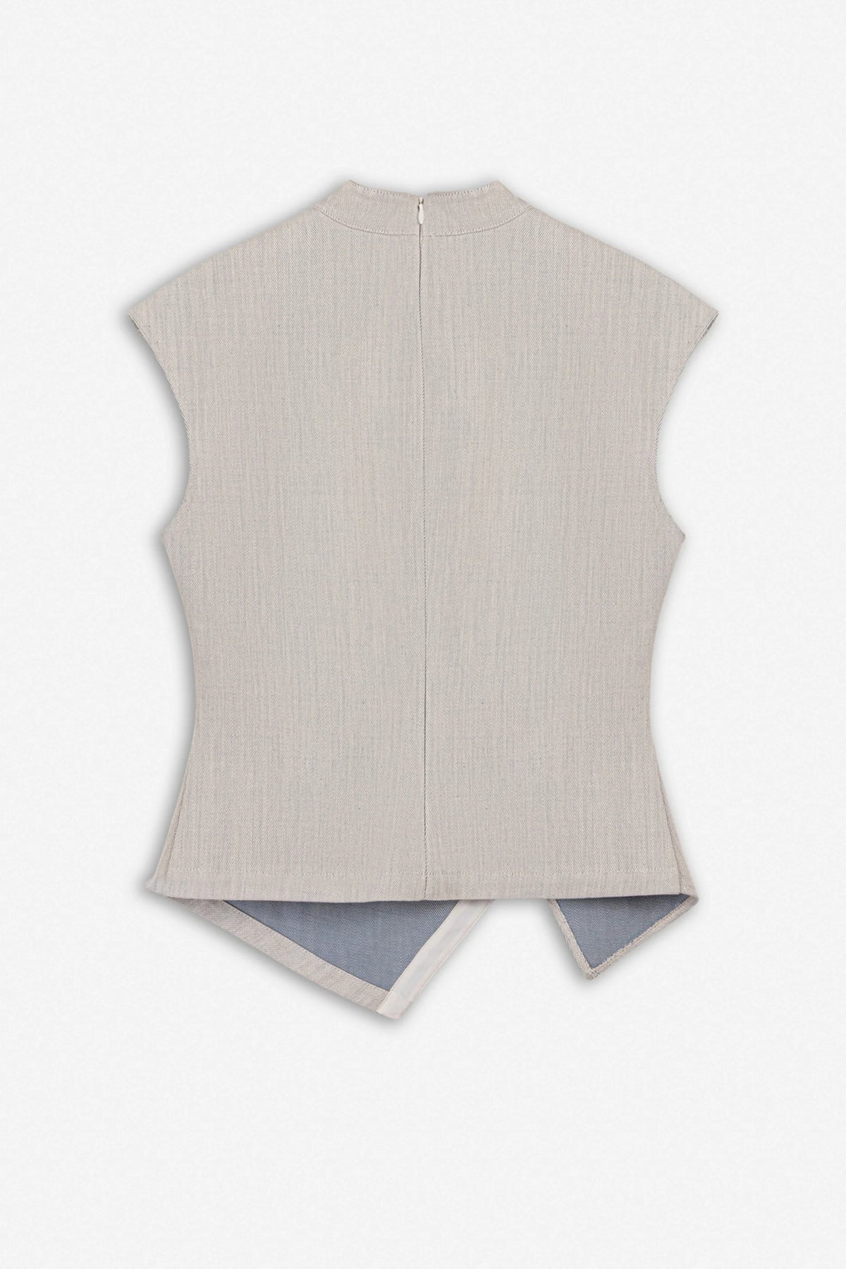 Asymmetric Button Vest