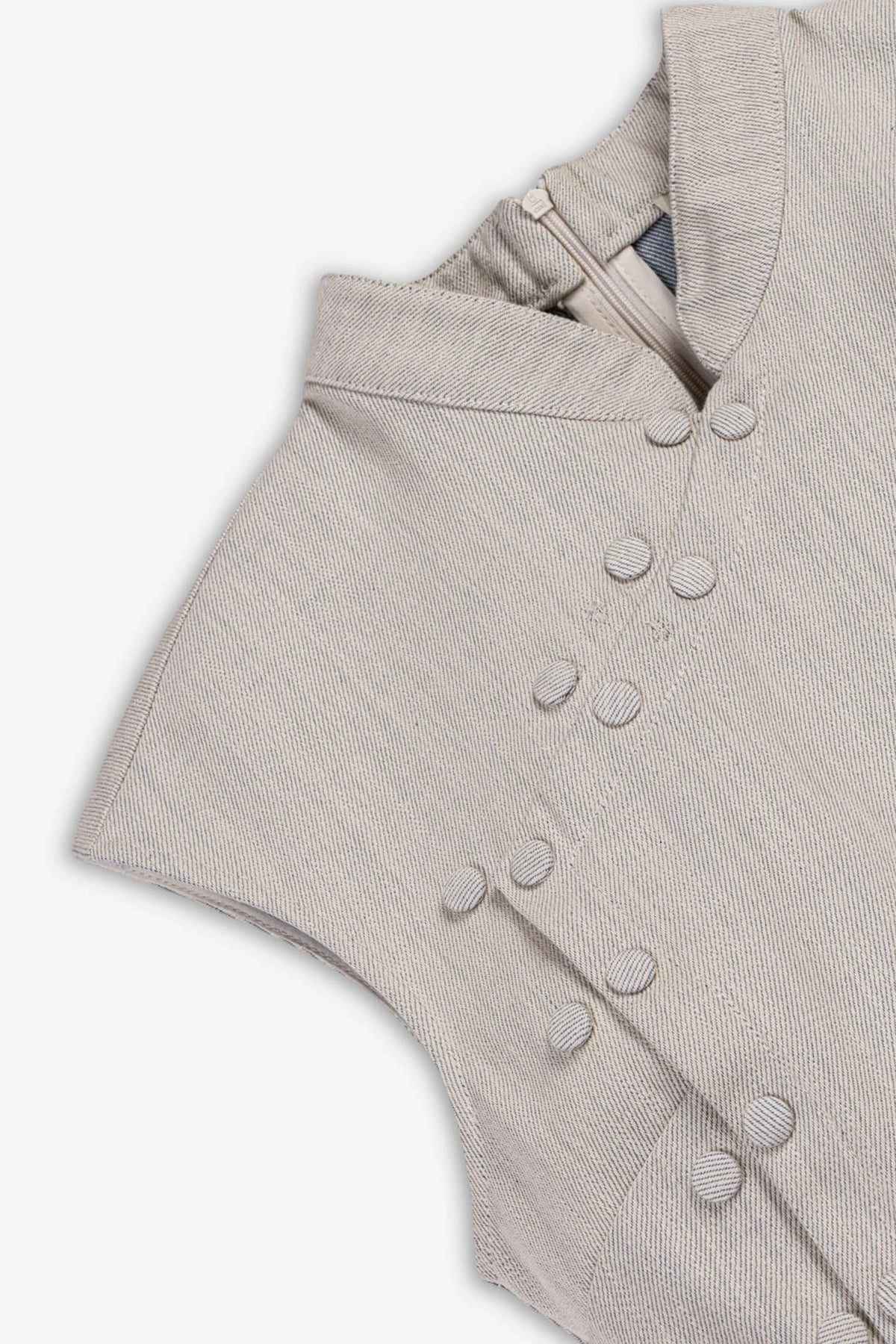 Asymmetric Button Vest