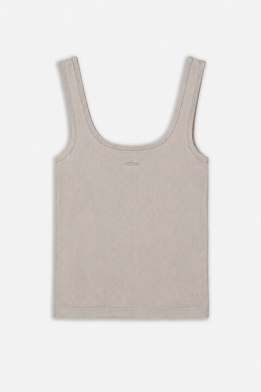 Logo Print Crew Neck Crop Top