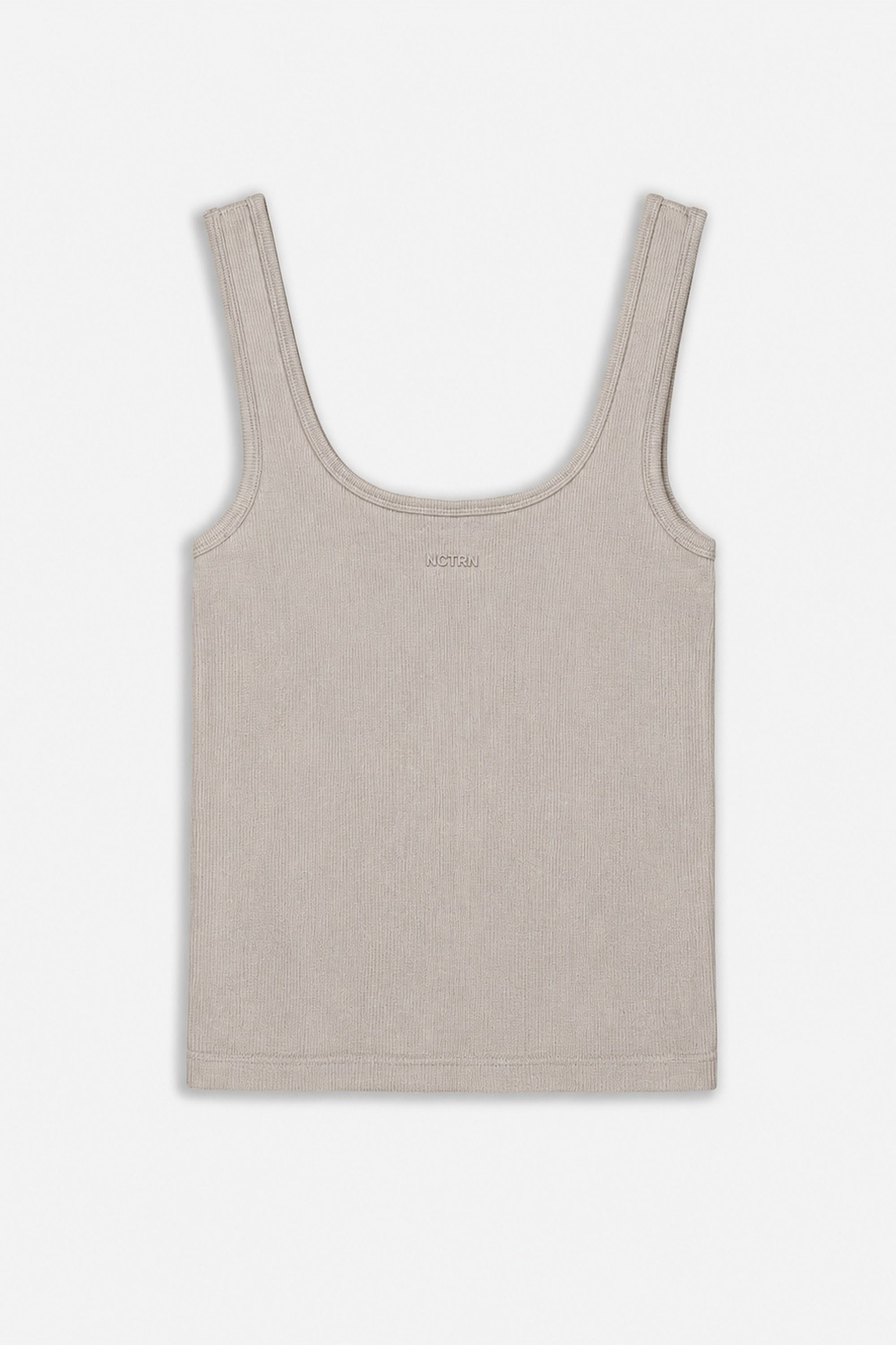 Logo Print Crew Neck Crop Top