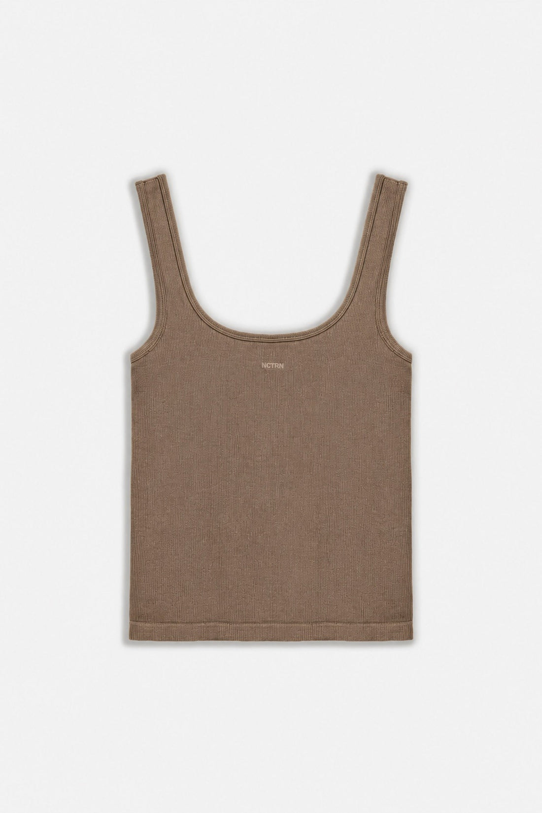 Logo Print Crew Neck Crop Top