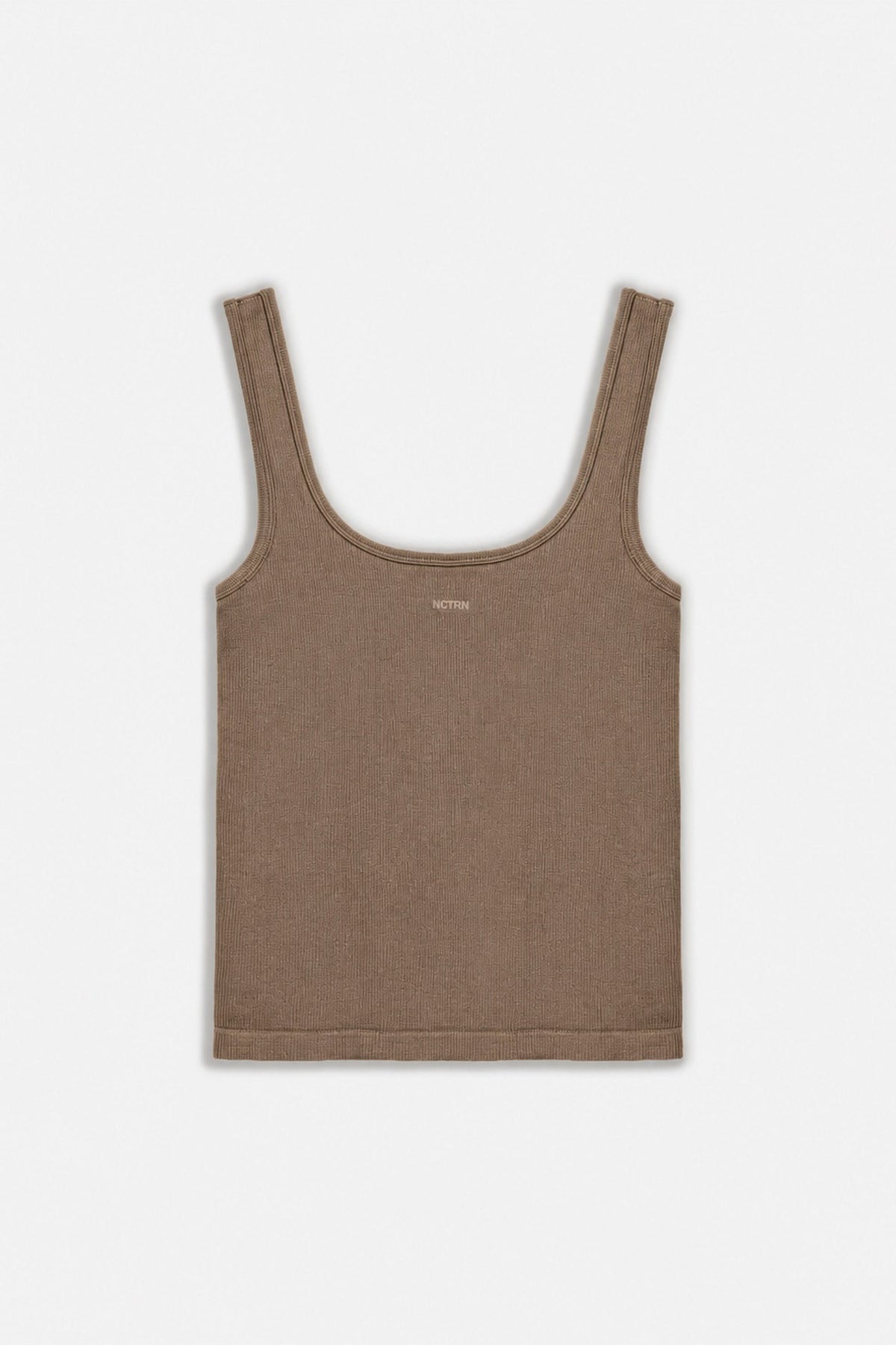 Logo Print Crew Neck Crop Top