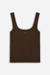 Logo Print Crew Neck Crop Top