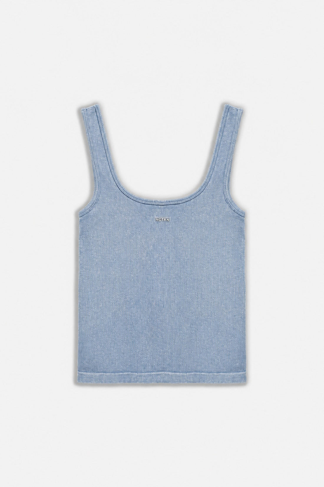 Logo Print Crew Neck Crop Top