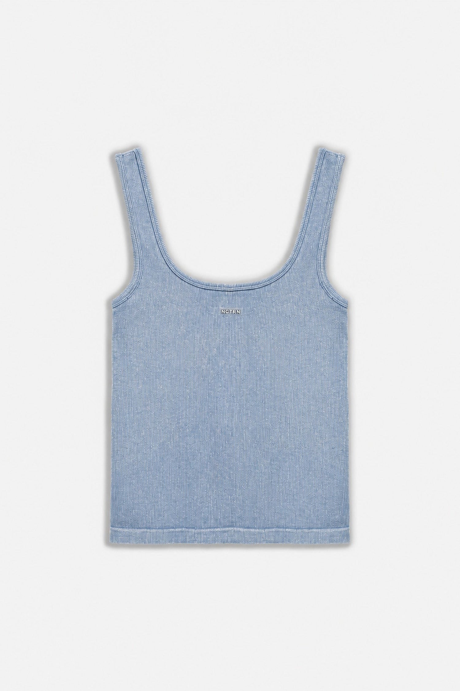 Logo Print Crew Neck Crop Top