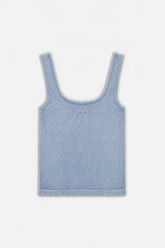 Logo Print Crew Neck Crop Top