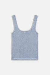 Logo Print Crew Neck Crop Top