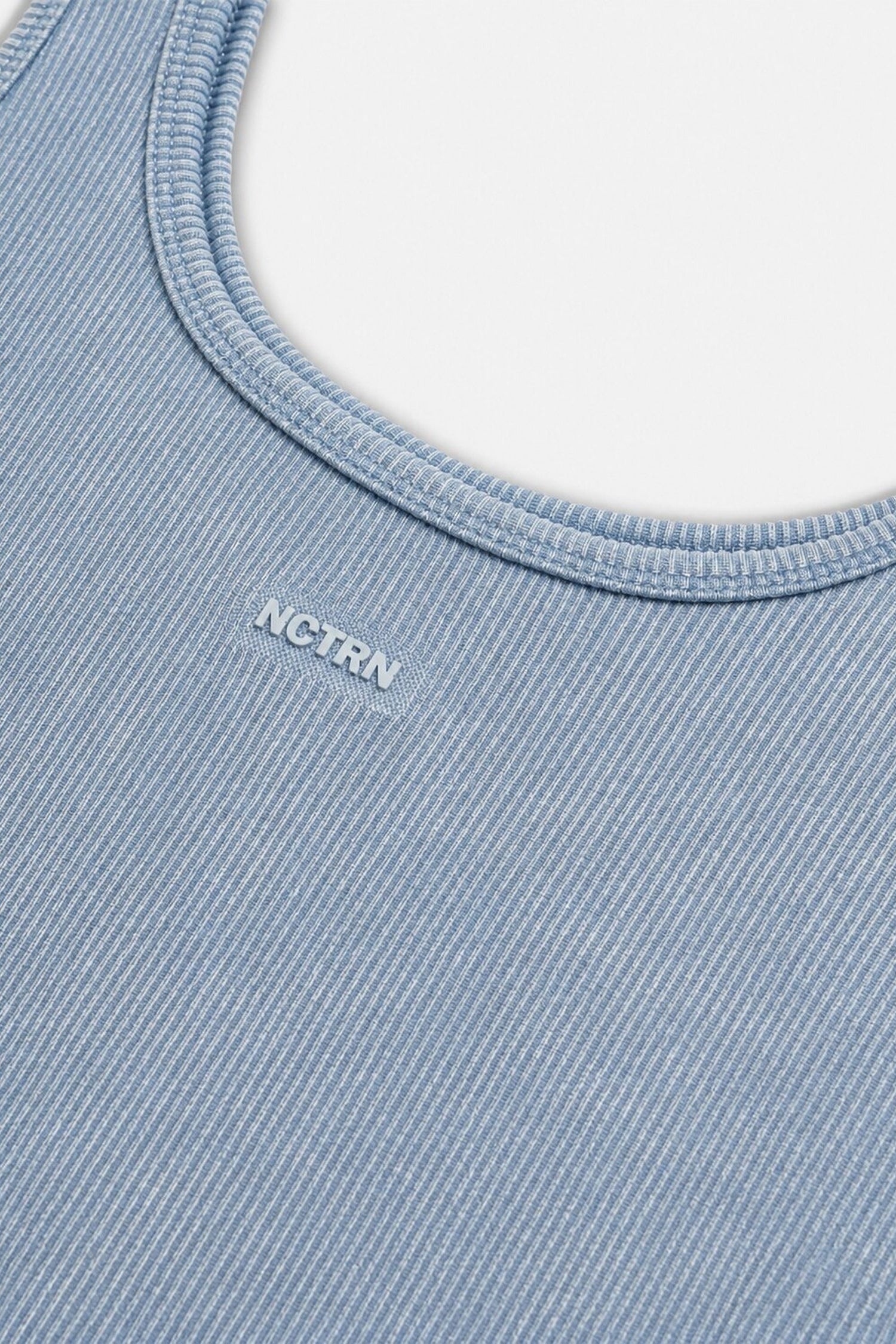 Logo Print Crew Neck Crop Top