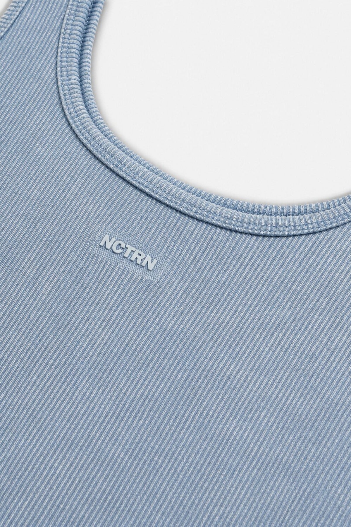 Logo Print Crew Neck Crop Top