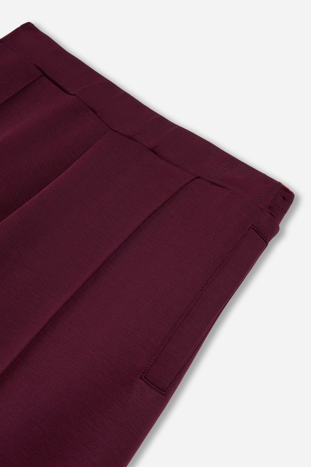 Seam Front Wide Leg Jersey Trousers