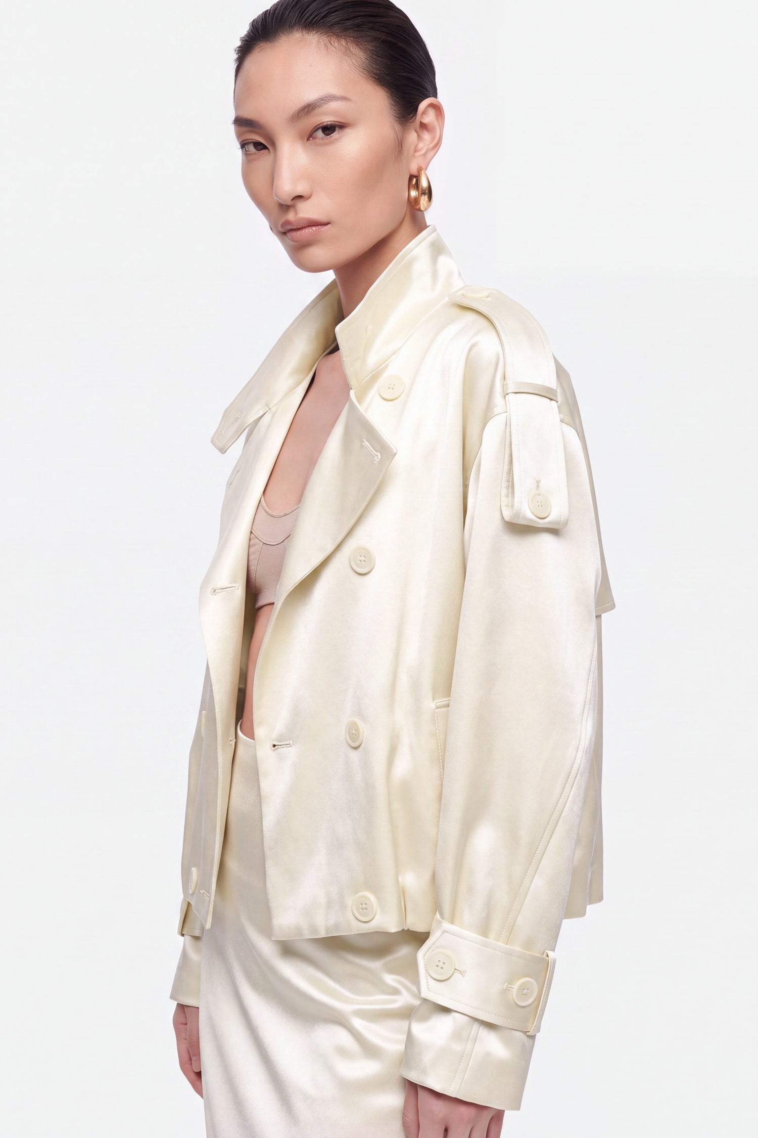 Oversized Double-Breasted Trench Coat