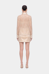Sheer Metallic Thread Shirt