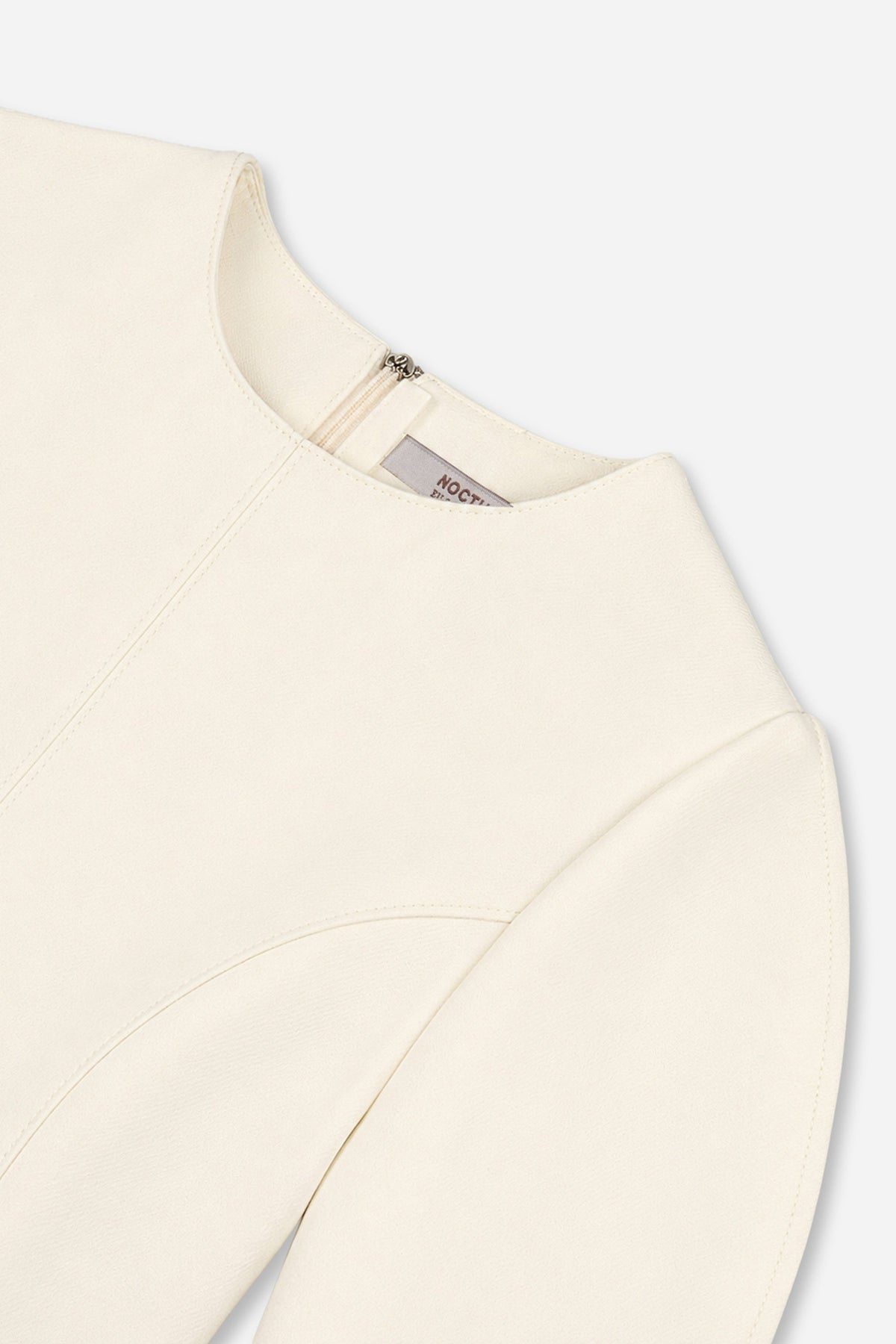 Balloon Sleeve Seam Detail Mini Dress