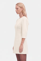 Balloon Sleeve Seam Detail Mini Dress