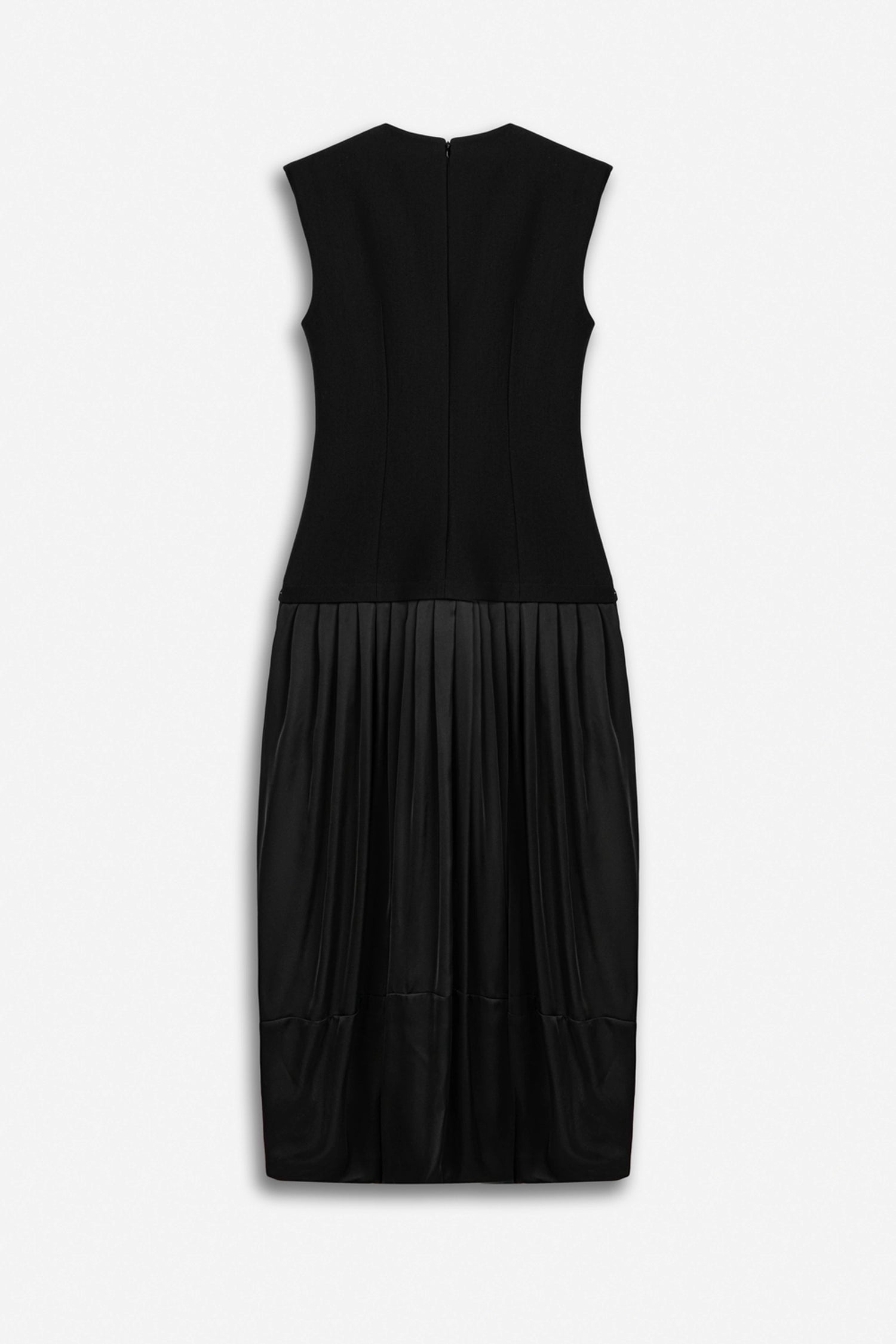 Cap-Sleeve Bubble-Hem Dress