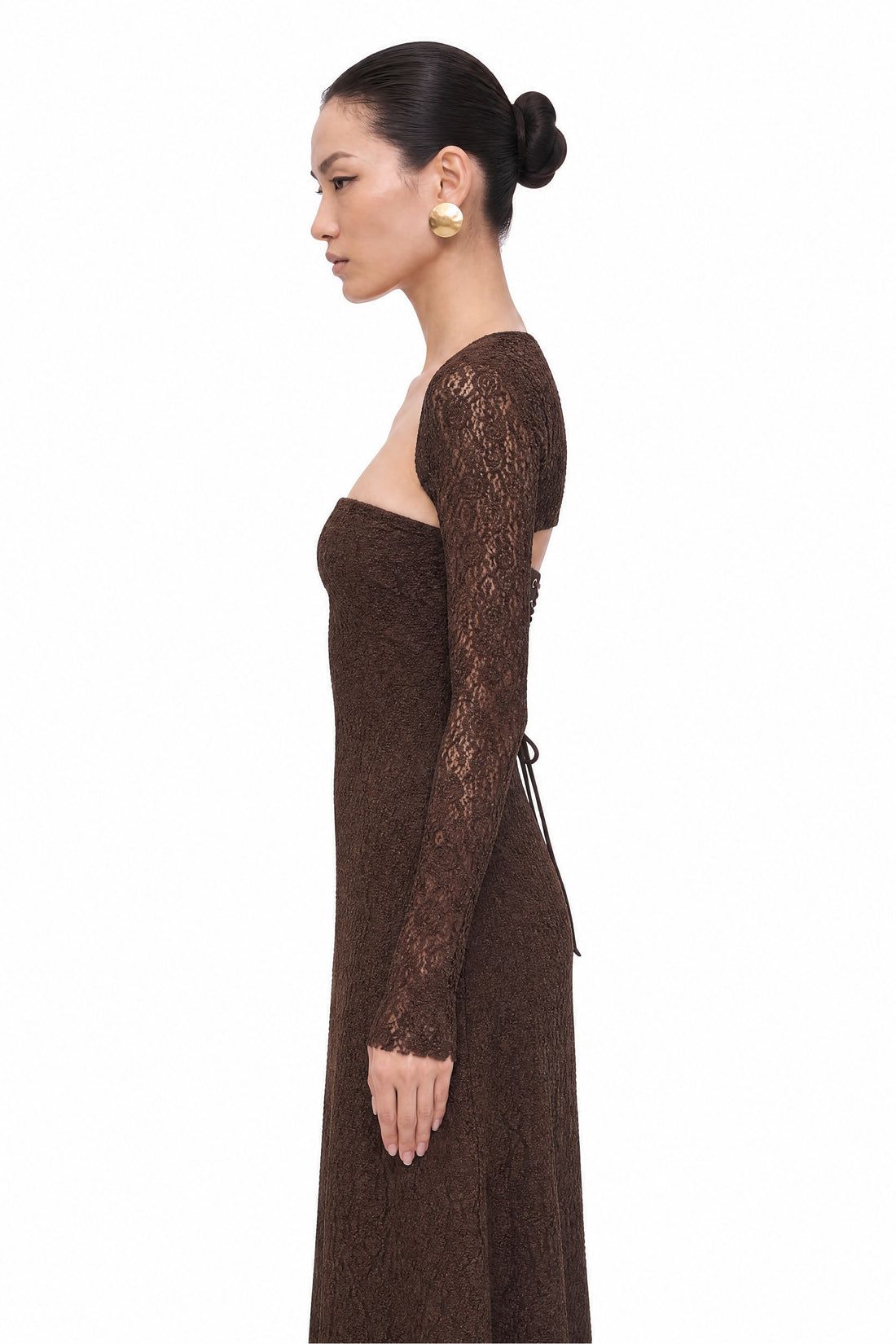 Eyelet Lace Maxi Dress