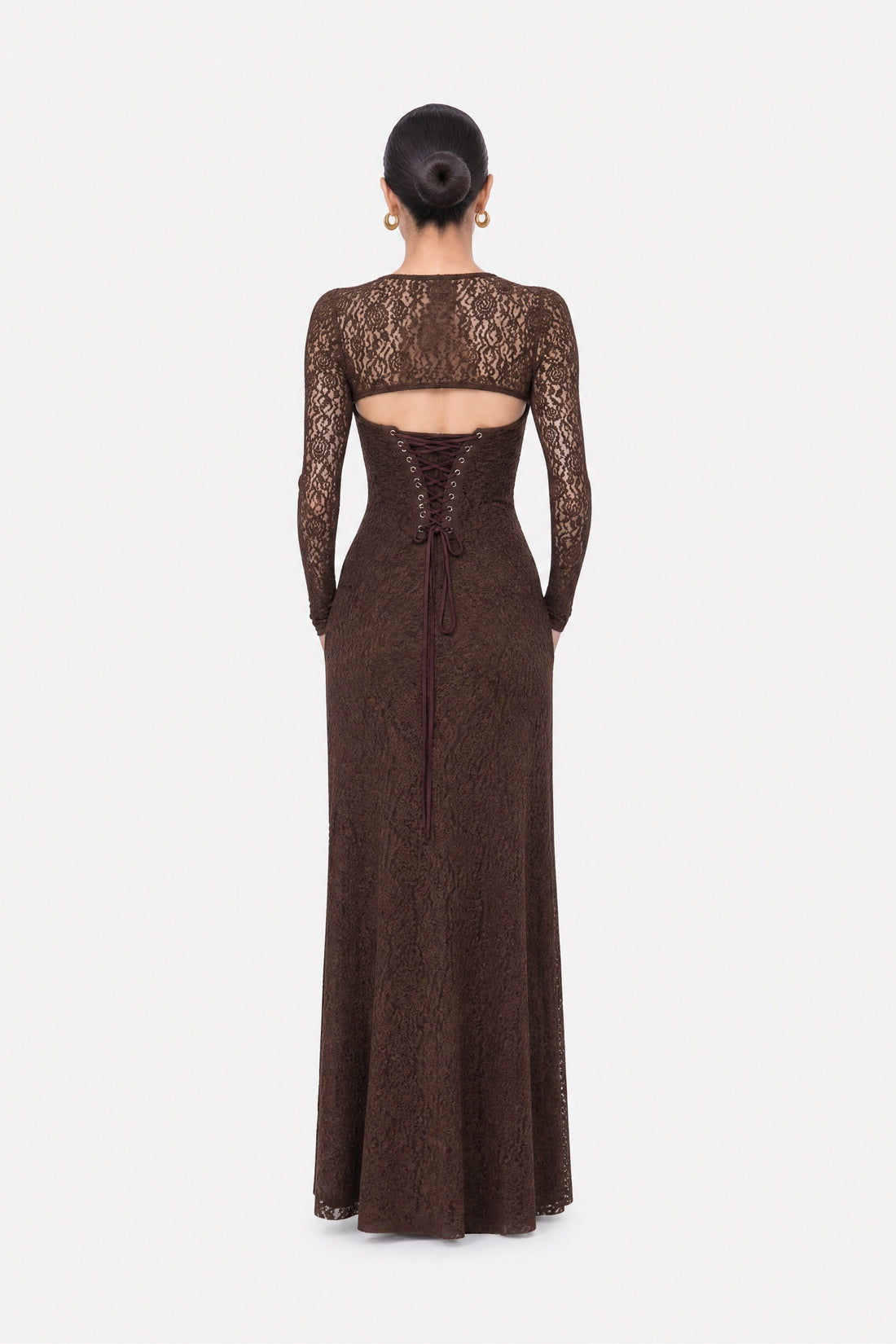 Eyelet Lace Maxi Dress