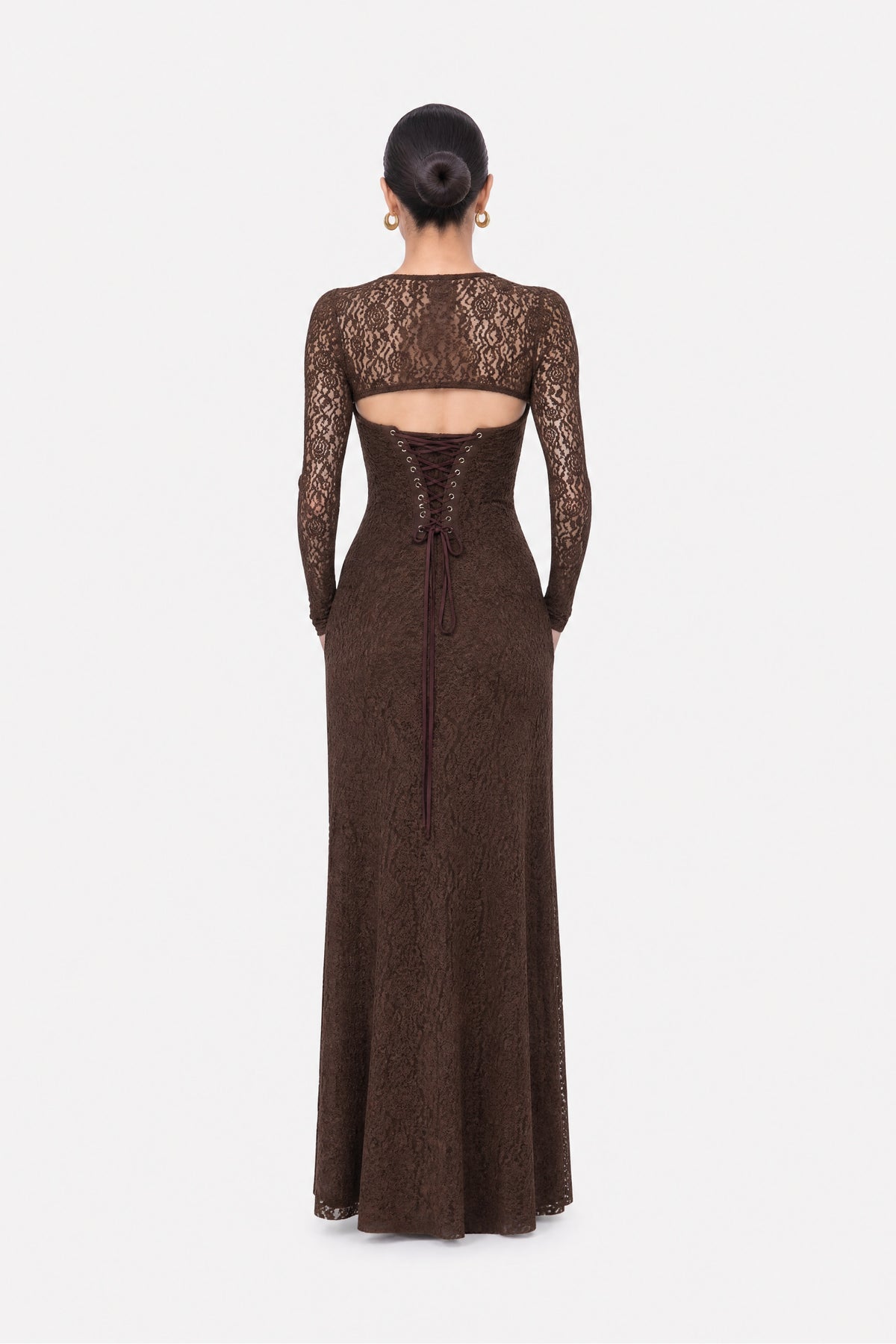 Eyelet Lace Maxi Dress