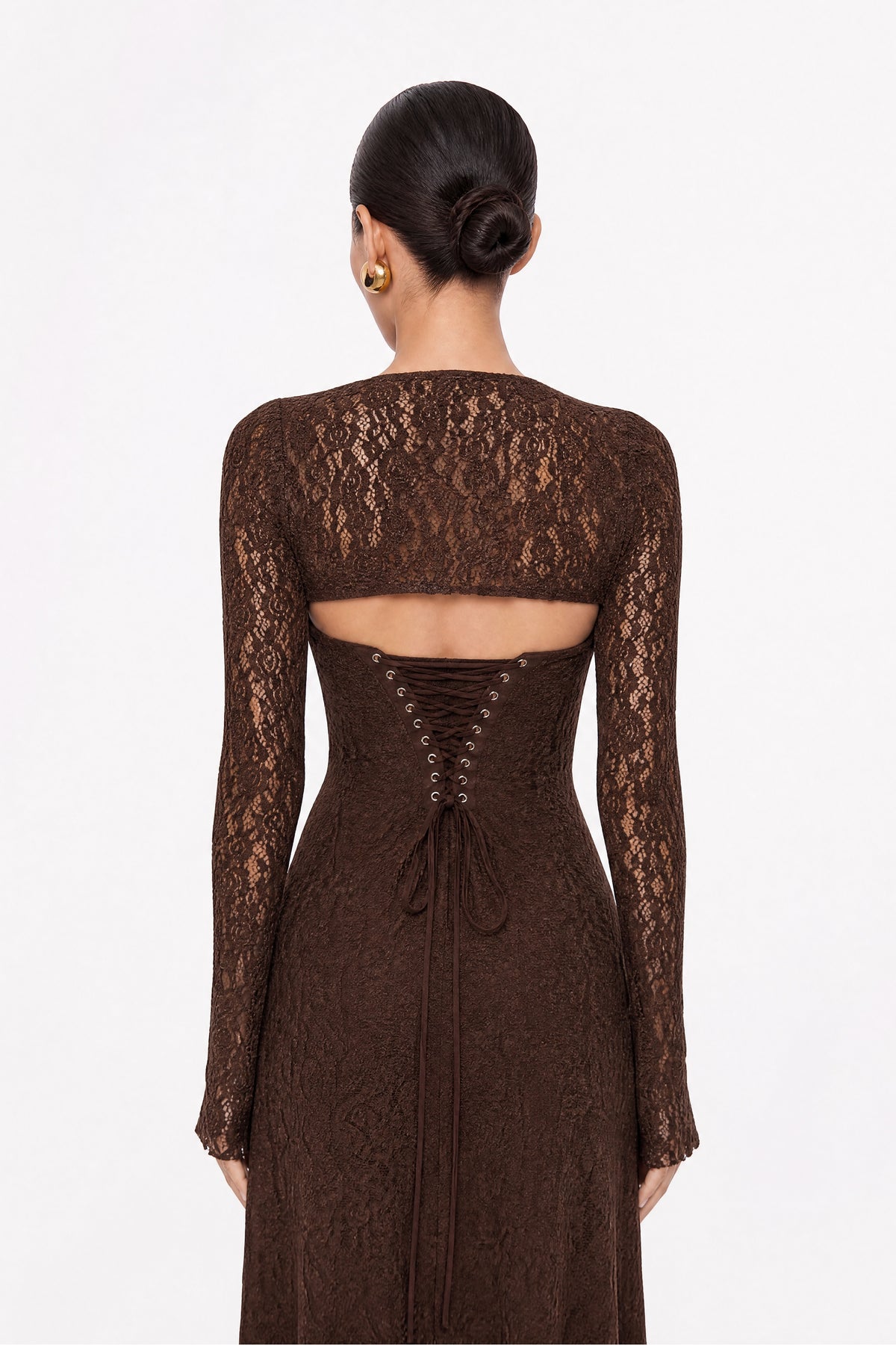 Eyelet Lace Maxi Dress
