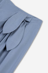 Tie Detail Pleated Trousers