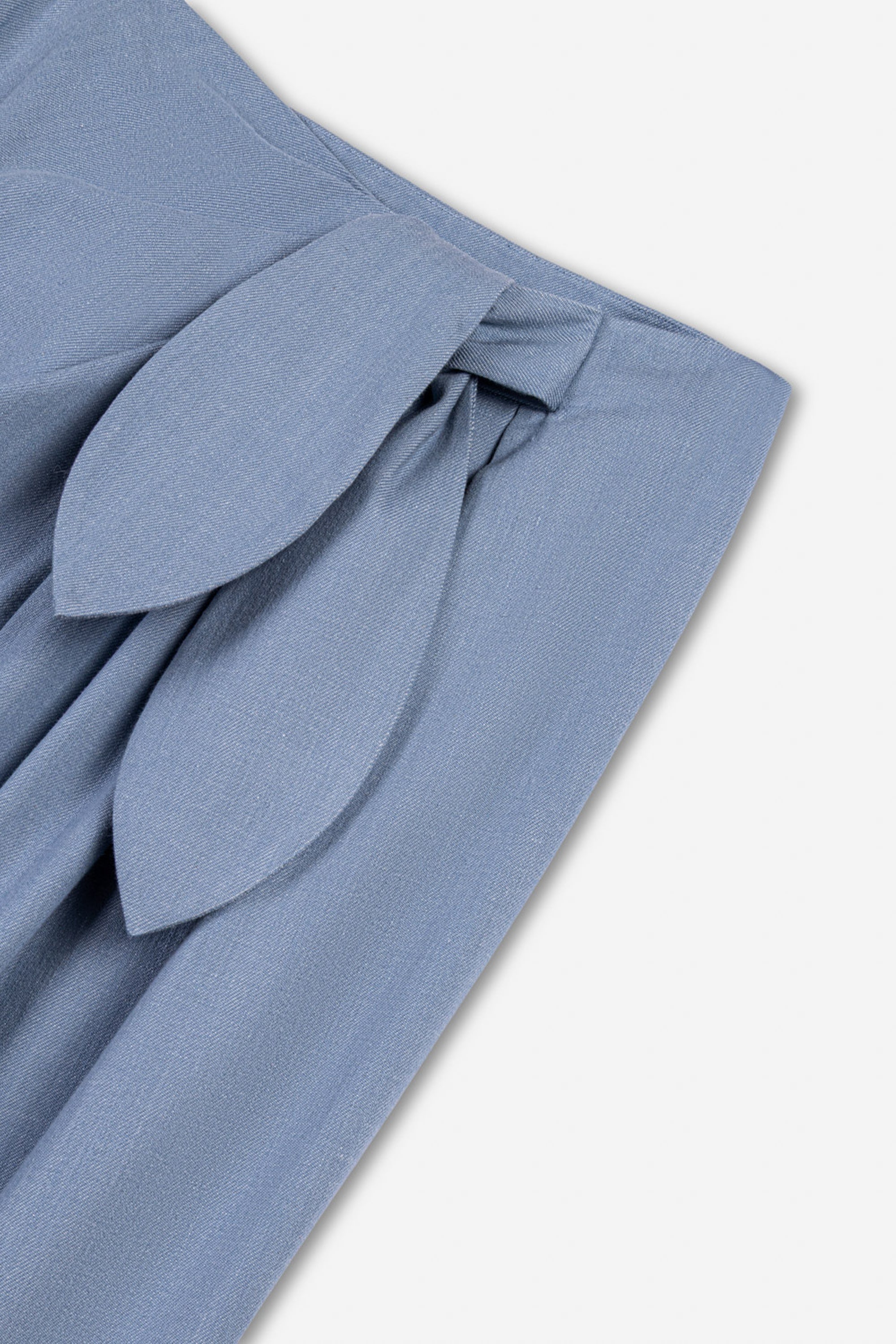 Tie Detail Pleated Trousers