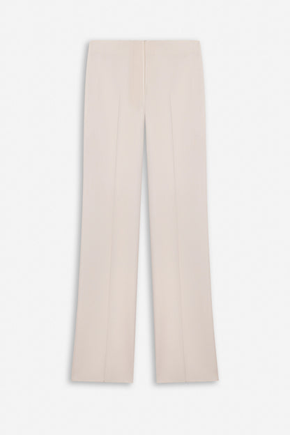 High-Waist Slit-Hem Trousers