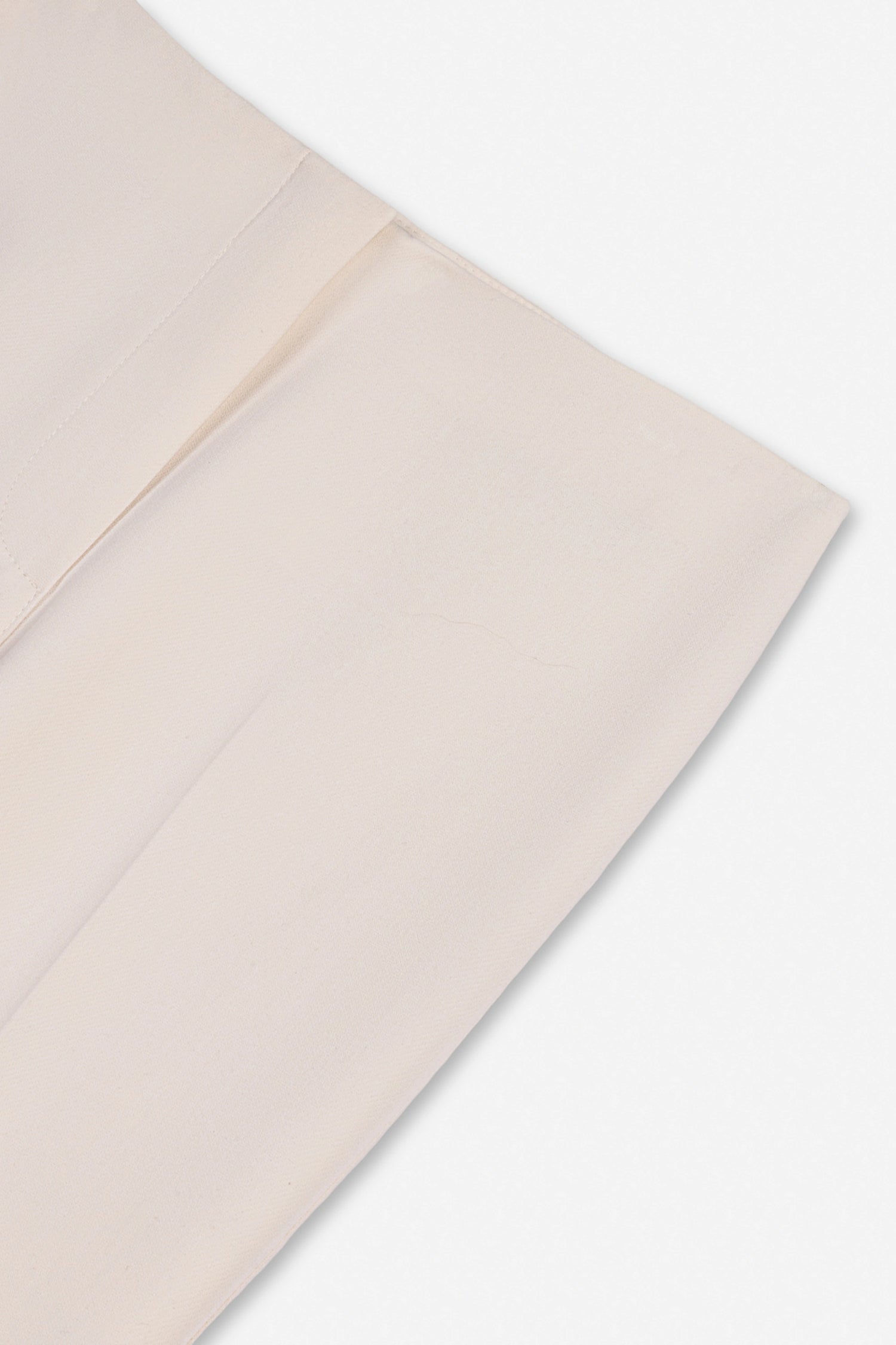 High-Waist Slit-Hem Trousers